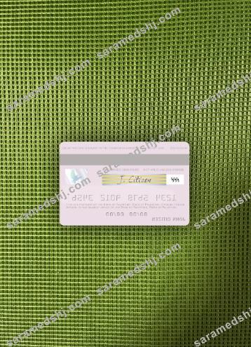 Palestine Bank of Palestine visa debit card photolook back